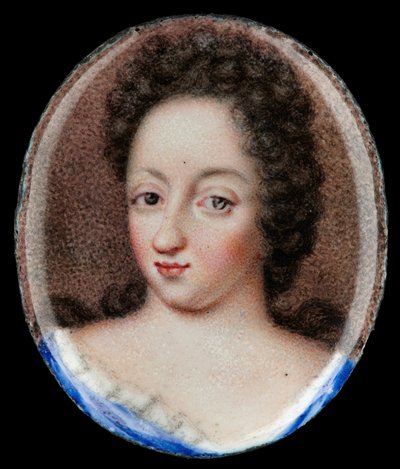 Miniaturporträt von Königin Ulrika Eleonora der Älteren, Königin von Schweden 1680-1693 von Erik Utterhielm